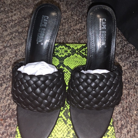 Cape Robbin Anson Sexy Woven High Heels - Picture 2 of 5